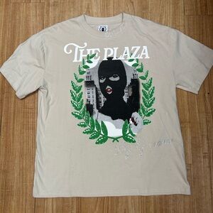 The Plaza Graphic Beige T-Shirt